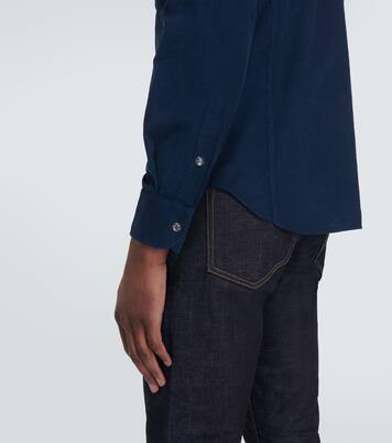 Chemise Western en velours côtelé de coton | Tom Ford