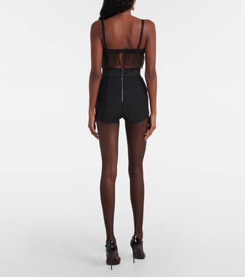 Paneled high-rise shorts | Dolce&Gabbana