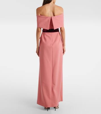 Robe longue en laine mélangée | Oscar de la Renta