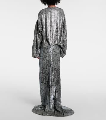 Sequined gathered blouse | Dries Van Noten