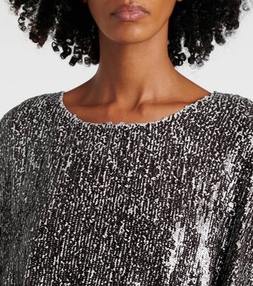 Sequined gathered blouse | Dries Van Noten