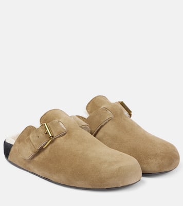 Mirvin shearling-lined suede clogs | Isabel Marant