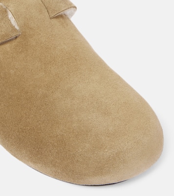 Mirvin shearling-lined suede clogs | Isabel Marant