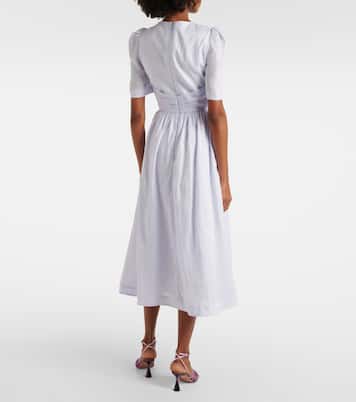 Linen midi dress | Zimmermann