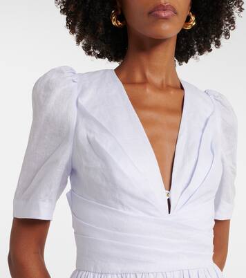 Linen midi dress | Zimmermann