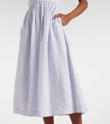 Linen midi dress | Zimmermann