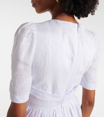 Linen midi dress | Zimmermann