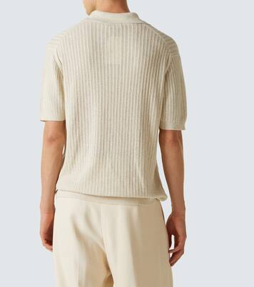 Rino ribbed-knit cotton polo shirt | Frescobol Carioca