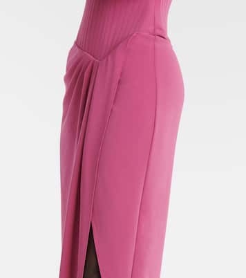 Draped crêpe corset gown | Alex Perry