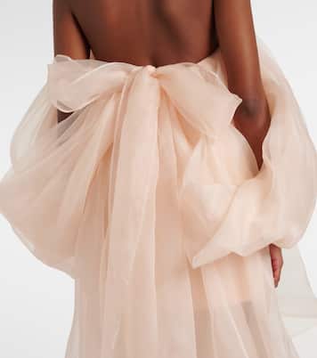 Crush silk organza bustier dress | Zimmermann