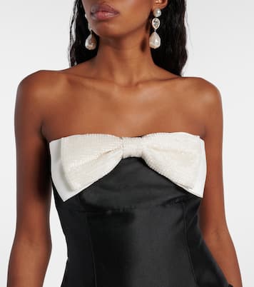 Midikleid aus Taft | Self-Portrait