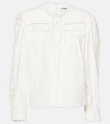 Valmira embroidered linen and cotton top | Marant Etoile