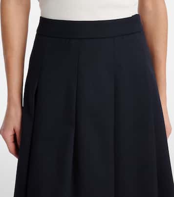 Minifalda de mezcla de lana plisada | Alessandra Rich