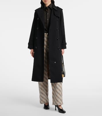 Weite Hose Burberry Check aus Baumwolle | Burberry