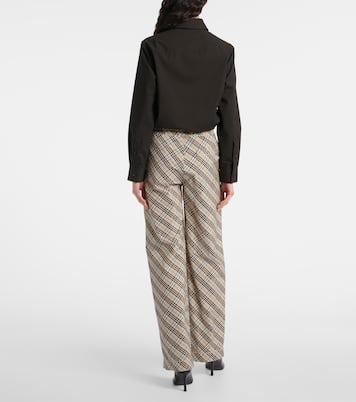Weite Hose Burberry Check aus Baumwolle | Burberry