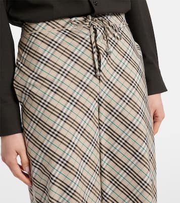 Weite Hose Burberry Check aus Baumwolle | Burberry