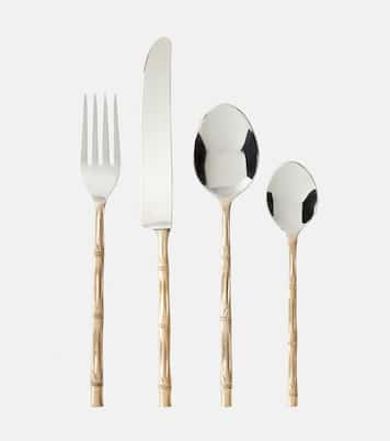 Bamboo 24-piece stainless steel cutlery set | Bitossi