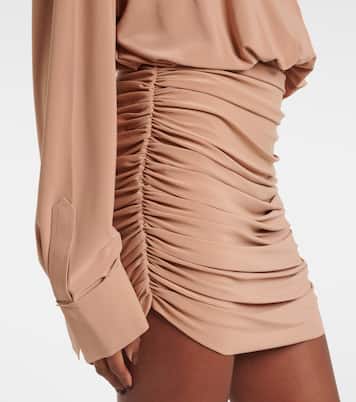 Shirred shirt dress | Norma Kamali