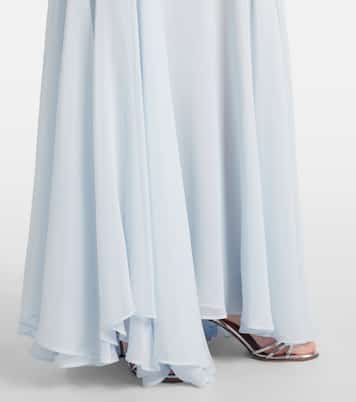 Cordelia silk satin and chiffon gown | Tove