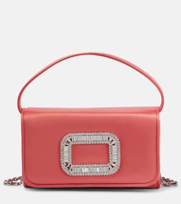 Pilgrim Micro satin clutch | Roger Vivier