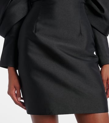 Vestido corto Freja de satén | Solace London