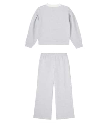 Cotton jersey sweatshirt and sweatpants set | Moncler Enfant