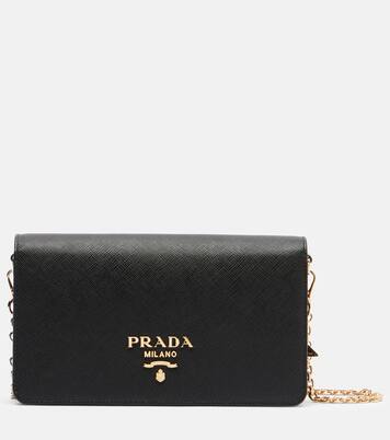 Saffiano Mini leather shoulder bag | Prada