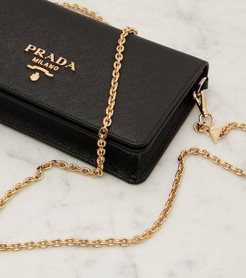 Saffiano Mini leather shoulder bag | Prada