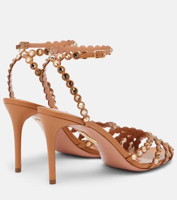 Sandalen Tequila aus Metallic-Leder | Aquazzura