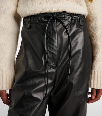 White Label Magnus leather wide-leg pants | Proenza Schouler