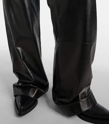 White Label Magnus leather wide-leg pants | Proenza Schouler