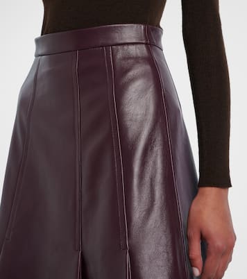 Gonna midi Kensie in pelle a vita alta | Emilia Wickstead