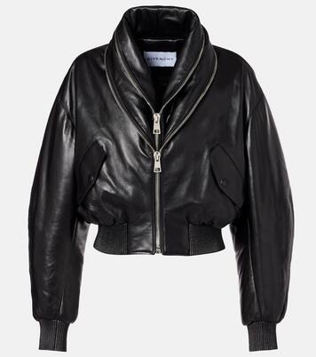 Leather bomber jacket | Givenchy
