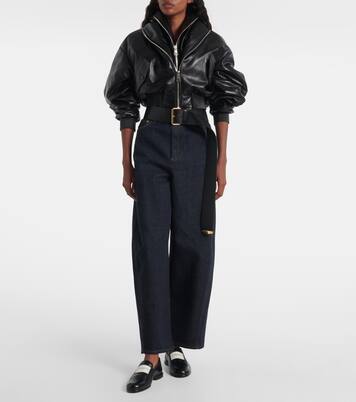 Leather bomber jacket | Givenchy