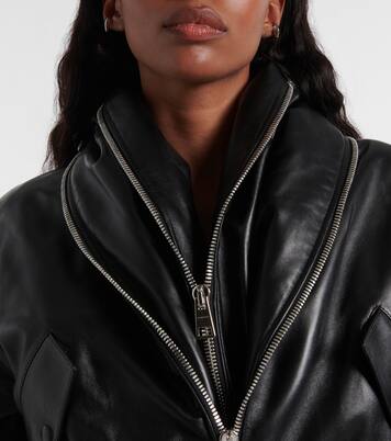 Leather bomber jacket | Givenchy