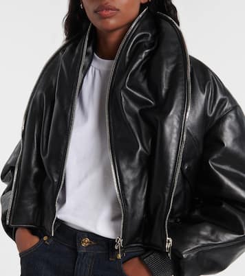 Leather bomber jacket | Givenchy