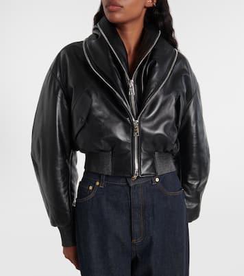 Leather bomber jacket | Givenchy