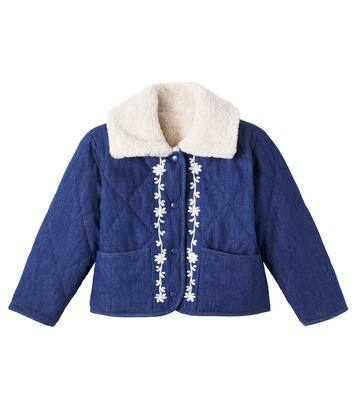 New Anna cotton denim quilted jacket | C'era Una Volta