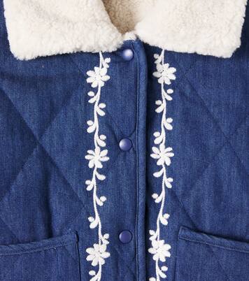 New Anna cotton denim quilted jacket | C'era Una Volta