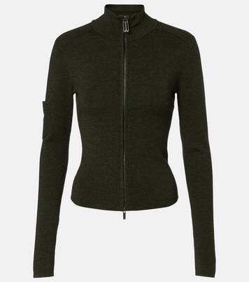 Wool-blend zip-up sweater | Victoria Beckham