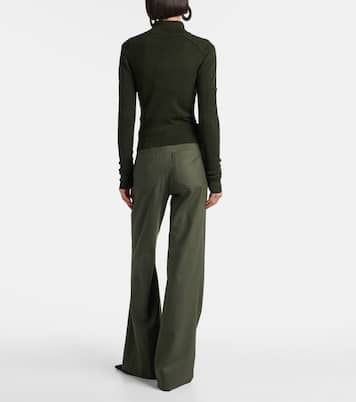 Wool-blend zip-up sweater | Victoria Beckham
