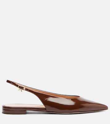 Patent leather slingback flats | Gianvito Rossi