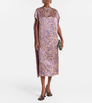 Midikleid aus Seidensatin | Dries Van Noten