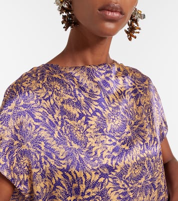 Midikleid aus Seidensatin | Dries Van Noten