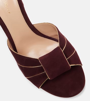 Pantoletten aus Veloursleder  | Gianvito Rossi