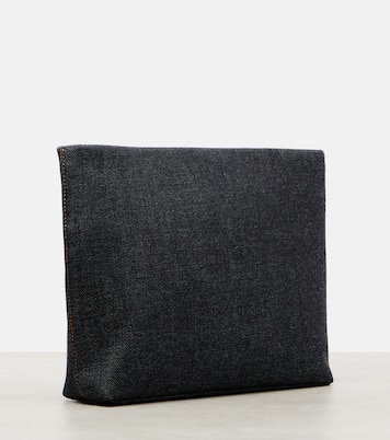 Logo cotton denim pouch | Givenchy