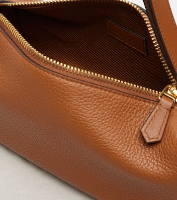 Schultertasche Half Horsebit Small aus Leder | Gucci