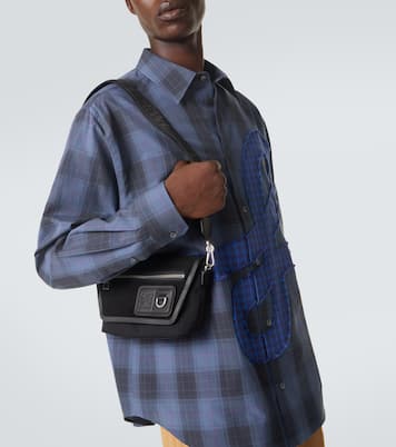 Flex Mini canvas and suede messenger bag | Loewe