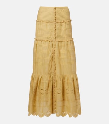 Paoline tiered cotton maxi skirt | Marant Etoile