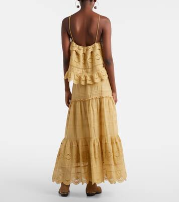 Paoline tiered cotton maxi skirt | Marant Etoile